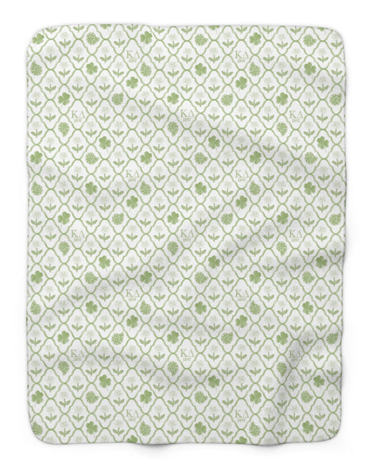 Kappa Delta Lattice Tailgate Throw Blanket