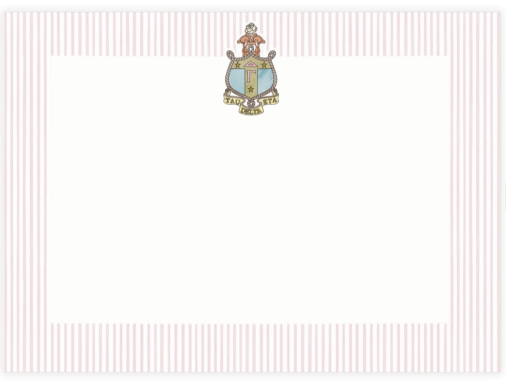 Delta Gamma Crest Note Card Set