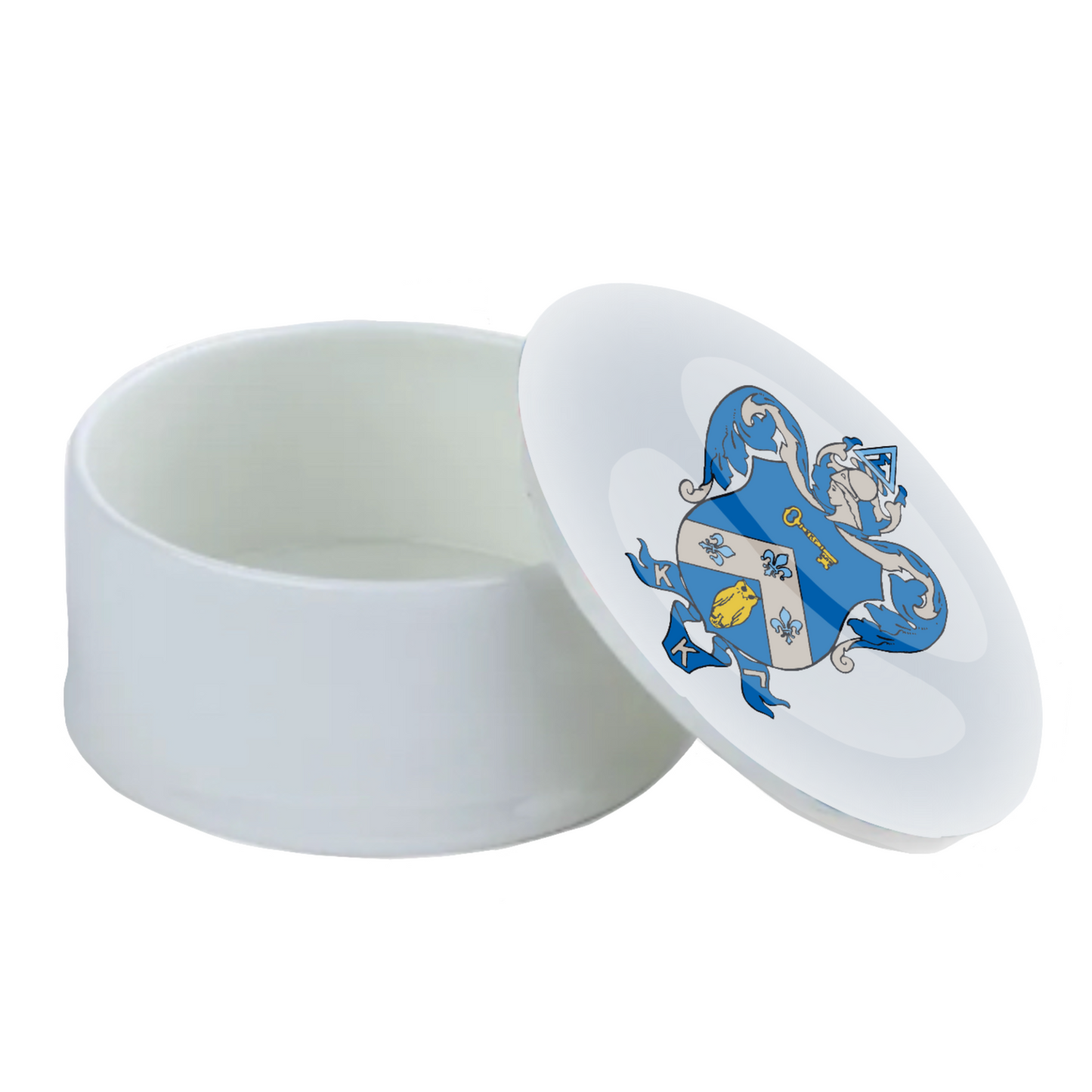 Kappa Kappa Gamma Watercolor Crest Bone China Trinket Box