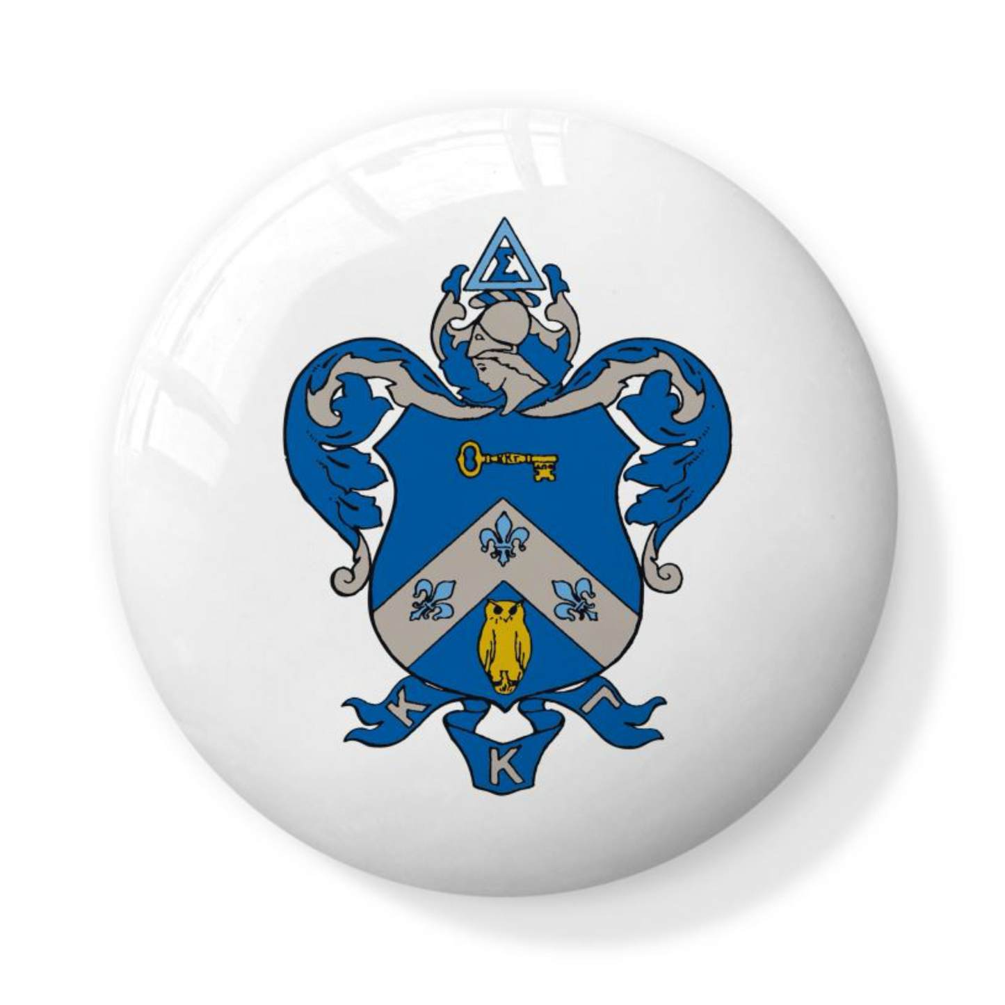 Kappa Kappa Gamma Watercolor Crest Bone China Trinket Box