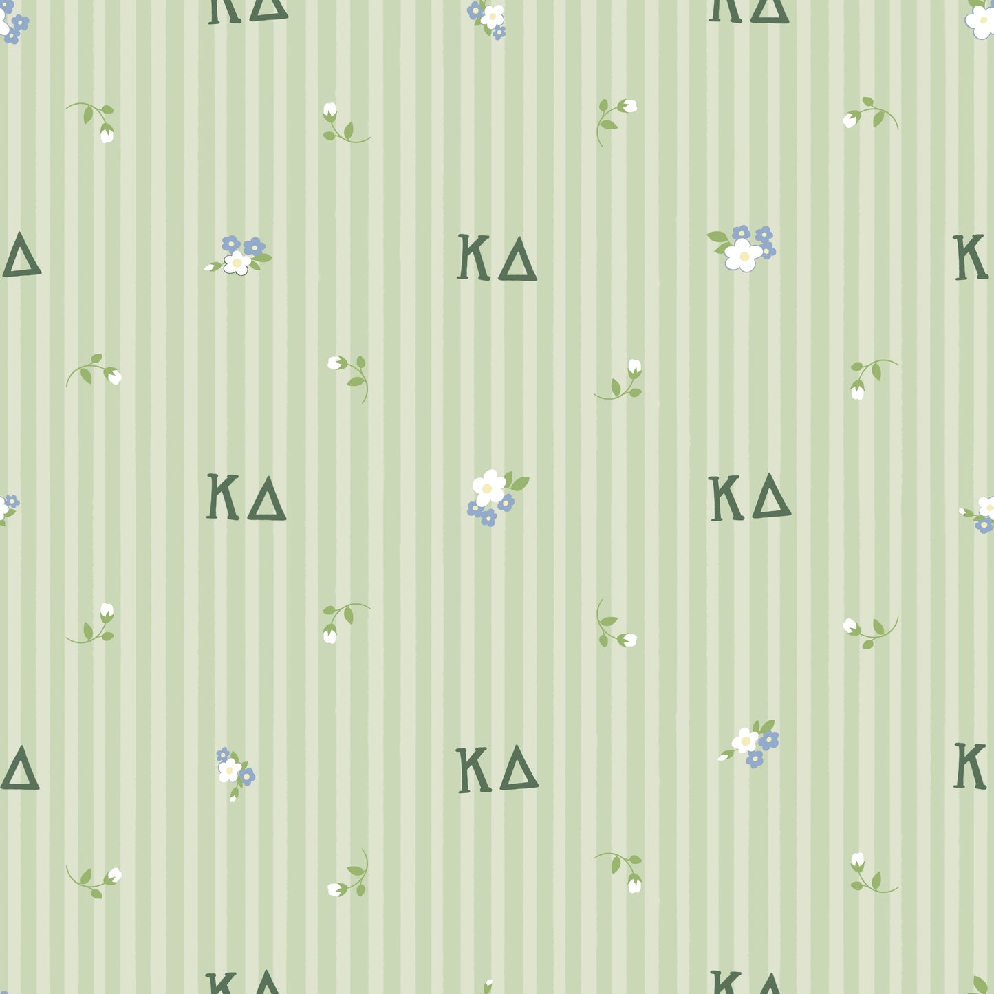 Kappa Delta Striped Blossom Sherpa Fleece Tailgate Throw