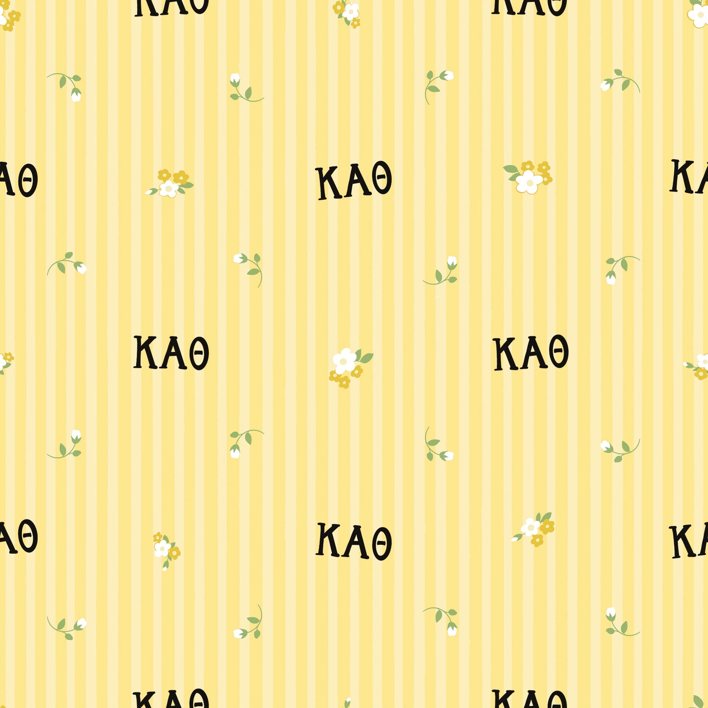 Kappa Alpha Theta Striped Blossom Sherpa Fleece Tailgate Throw