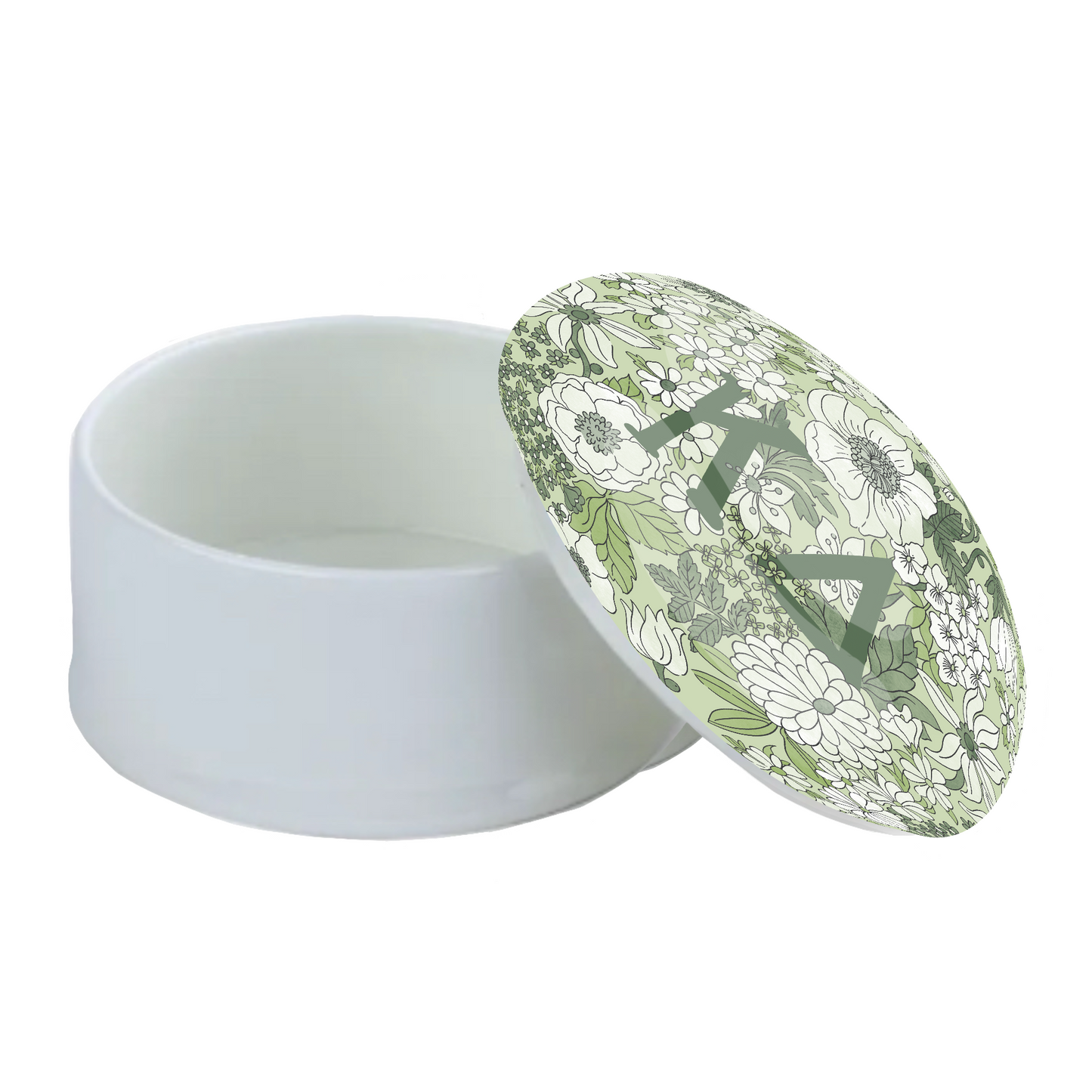 Kappa Delta Liberty-Style Floral Bone China Trinket Box