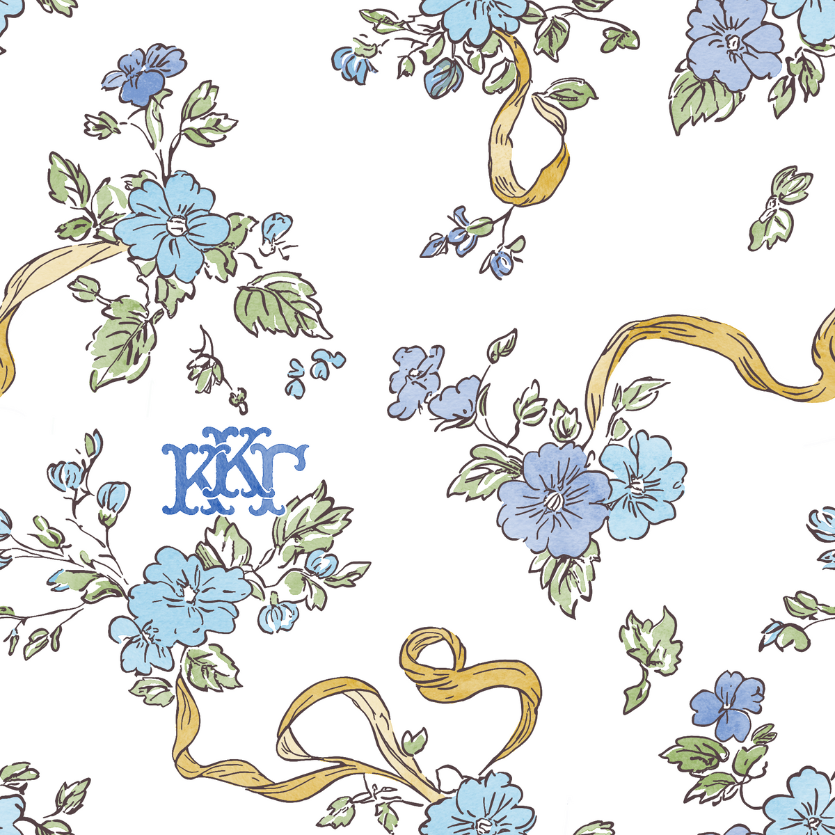 Kappa Kappa Gamma Blossom + Ribbon Tailgate Throw